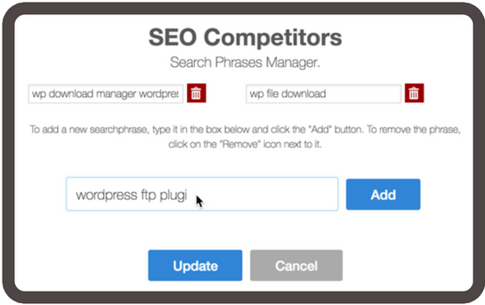Target Specific Search Queries Build a list of target search queries you want to rank for